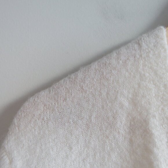 MADEWELL Cozy Walker Open Front Cardigan in Antique Cream Wool Alpaca - Size XS - Picture 5 of 15